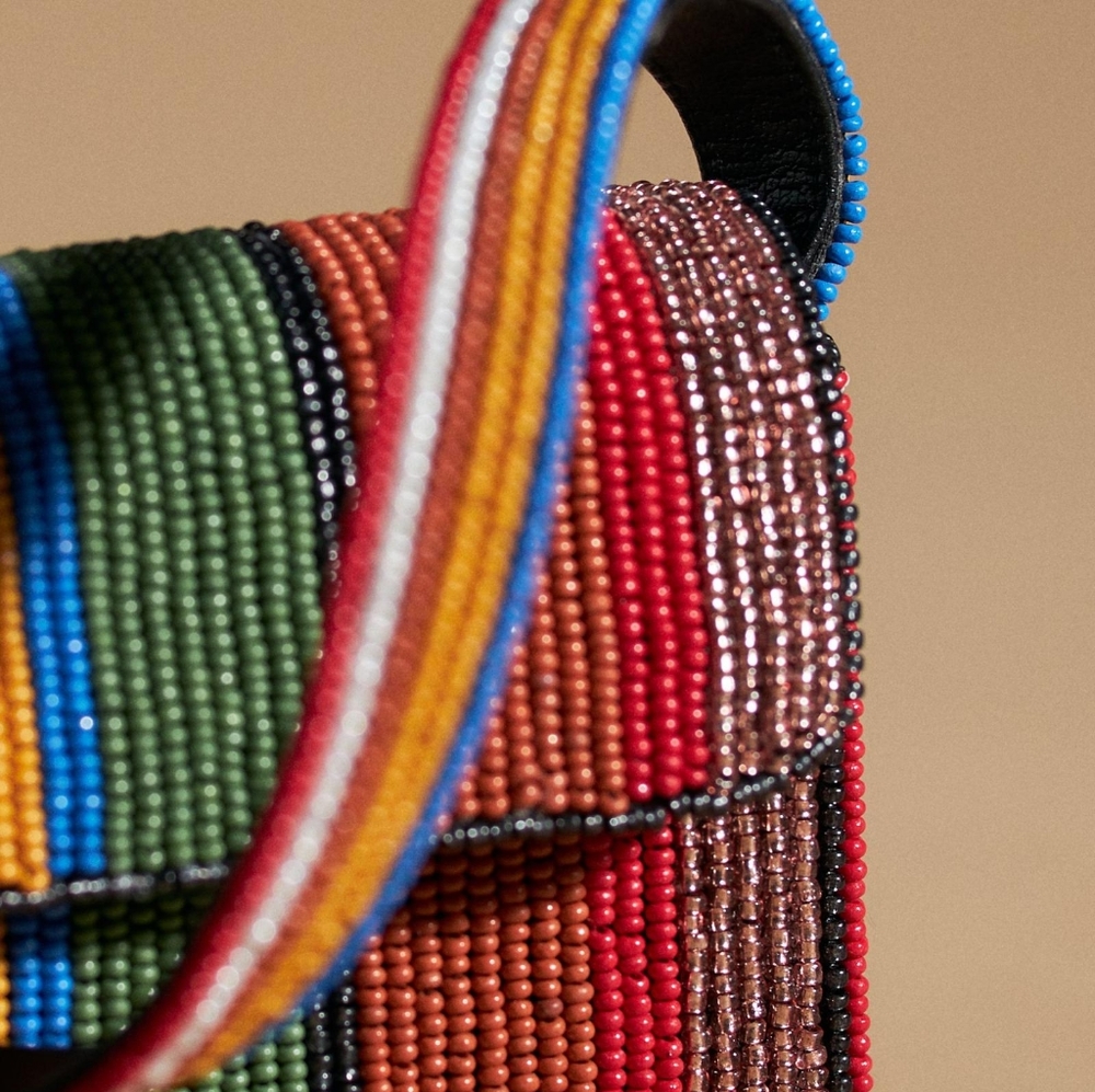 🌼 NWT Anthropologie super mini beaded bag - Picture 3 of 5